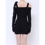 shoulderリボンタイトリブニットワンピース | GYDA | 詳細画像30 