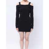 shoulderリボンタイトリブニットワンピース | GYDA | 詳細画像35 