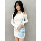 shoulderリボンタイトリブニットワンピース | GYDA | 詳細画像7 