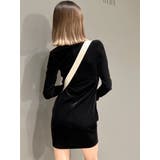 GYGYラインストーンプチハイベロアワンピース | GYDA | 詳細画像13 