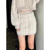 アイボリー | シャギーCHECK PATTERN MIXニットスカートライクショートパンツ【S… | GYDA