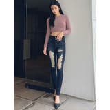 BACK リボンラメシャギーショートニットトップス | GYDA | 詳細画像28 