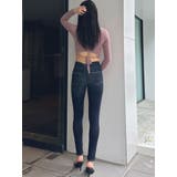 BACK リボンラメシャギーショートニットトップス | GYDA | 詳細画像31 