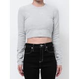 BACK リボンラメシャギーショートニットトップス | GYDA | 詳細画像33 