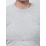 BACK リボンラメシャギーショートニットトップス | GYDA | 詳細画像36 