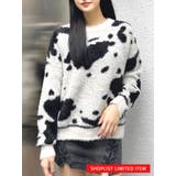 アイボリー | 【SHOPLIST限定】カウスポットシャギーニットトップス | GYDA