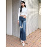 BACKリボンケーブル編みニットトップス | GYDA | 詳細画像12 