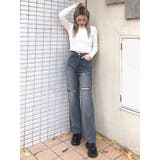 BACKリボンケーブル編みニットトップス | GYDA | 詳細画像46 