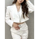 オフホワイト | ショートダブルジャケット【SETUP着用可】 | GYDA