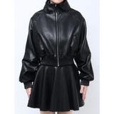 レースラインボリュームスリーブフェイクレザージャケット【SETUP着用可】 | GYDA | 詳細画像33 