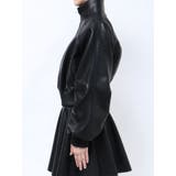 レースラインボリュームスリーブフェイクレザージャケット【SETUP着用可】 | GYDA | 詳細画像34 