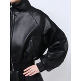 レースラインボリュームスリーブフェイクレザージャケット【SETUP着用可】 | GYDA | 詳細画像37 