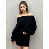 GDドッキングオフショルGLITTERスウェットワンピース | GYDA | 詳細画像50