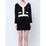 Symmetry GYDAバイカラーアンサンブルワンピース | GYDA | 詳細画像25 