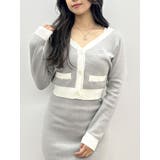 グレー | Symmetry GYDAバイカラーアンサンブルワンピース | GYDA