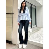 キャミレイヤードオフショルペプラムシャツ | GYDA | 詳細画像15 