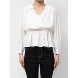 キャミレイヤードオフショルペプラムシャツ | GYDA | 詳細画像26 