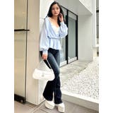 キャミレイヤードオフショルペプラムシャツ | GYDA | 詳細画像34 