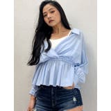 キャミレイヤードオフショルペプラムシャツ | GYDA | 詳細画像36 