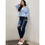 キャミレイヤードオフショルペプラムシャツ | GYDA | 詳細画像39 