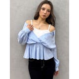 キャミレイヤードオフショルペプラムシャツ | GYDA | 詳細画像45 