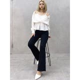 キャミレイヤードオフショルペプラムシャツ | GYDA | 詳細画像49 