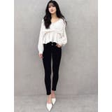 キャミレイヤードオフショルペプラムシャツ | GYDA | 詳細画像9 