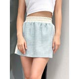 スカイブルー | ツイード異素材スカートライクショートパンツ【SETUP着用可】 | GYDA