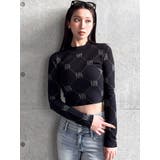 ブラック | GYGY patternプチハイニットトップス | GYDA