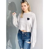 シャギージャカードheart ニットトップス | GYDA | 詳細画像2 