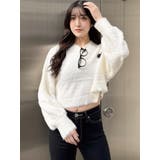 シャギージャカードheart ニットトップス | GYDA | 詳細画像8 