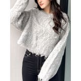 モヘアタッチシャギーショートニットトップス【WEB限定】 | GYDA | 詳細画像1