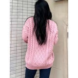 BIG GYGYロゴ刺繍ケーブルニットトップス | GYDA | 詳細画像18