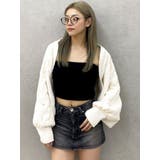 バルーンスリーブケーブルニットボレロ | GYDA | 詳細画像44 