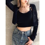 Symmetry GYDA embroideryシャギーニットカーディガン【SE… | GYDA | 詳細画像1