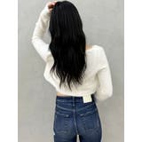 Symmetry GYDA embroideryシャギーニットカーディガン【SE… | GYDA | 詳細画像10