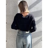 Symmetry GYDA embroideryシャギーニットカーディガン【SE… | GYDA | 詳細画像4