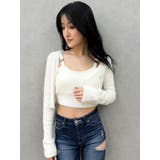 Symmetry GYDA embroideryシャギーニットカーディガン【SE… | GYDA | 詳細画像9