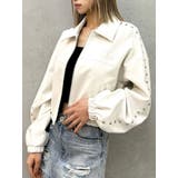 Sleeve Studs フェイクレザージャケット | GYDA | 詳細画像1