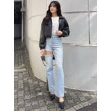 Sleeve Studs フェイクレザージャケット | GYDA | 詳細画像13
