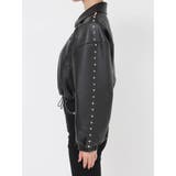 Sleeve Studs フェイクレザージャケット | GYDA | 詳細画像42