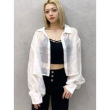 シアーラインストーンショートシャツ | GYDA | 詳細画像7