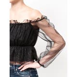 ラメチュールオフショルブラウス | GYDA | 詳細画像19 