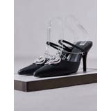 3way GDビジューMOLDチェーンストラップポインテッドミュール | GYDA | 詳細画像9 