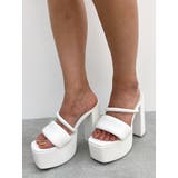 アシンメトリーラインパディングチャンキーサンダル | GYDA | 詳細画像1 