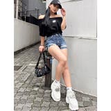 ハイウエストBACK RIPPEDデニムショートパンツ | GYDA | 詳細画像17