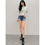 ハイウエストBACK RIPPEDデニムショートパンツ | GYDA | 詳細画像21