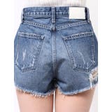 ハイウエストBACK RIPPEDデニムショートパンツ | GYDA | 詳細画像34