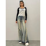 ハイウエストSIDEフリンジフレアデニムパンツ | GYDA | 詳細画像22