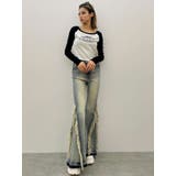 ハイウエストSIDEフリンジフレアデニムパンツ | GYDA | 詳細画像23